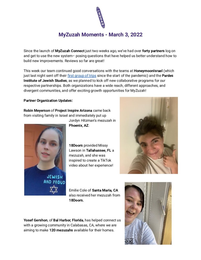 thumbnail of MyZuzah Moments – March 3, 2022